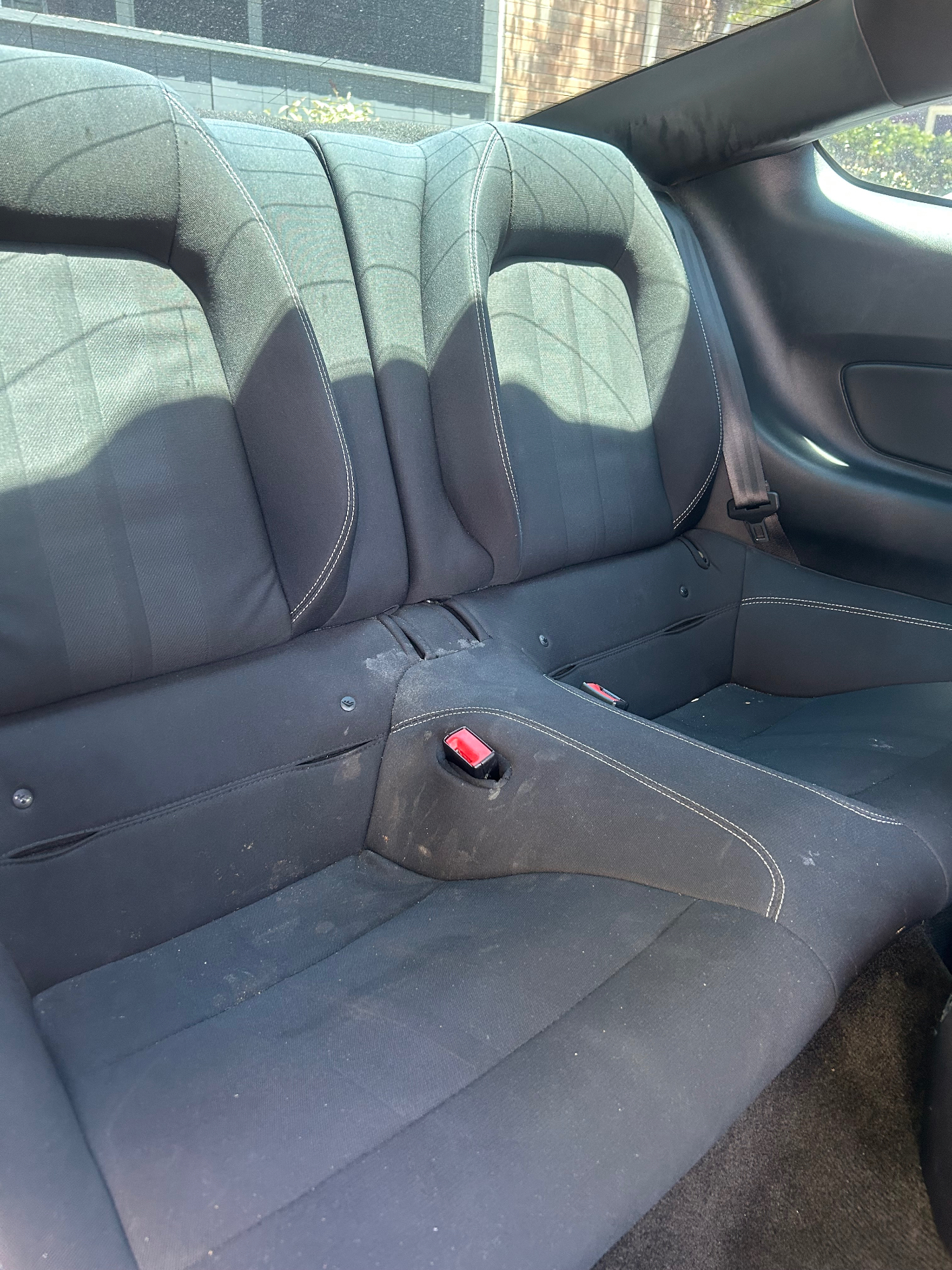 Rear Seats Deep Clean — Before